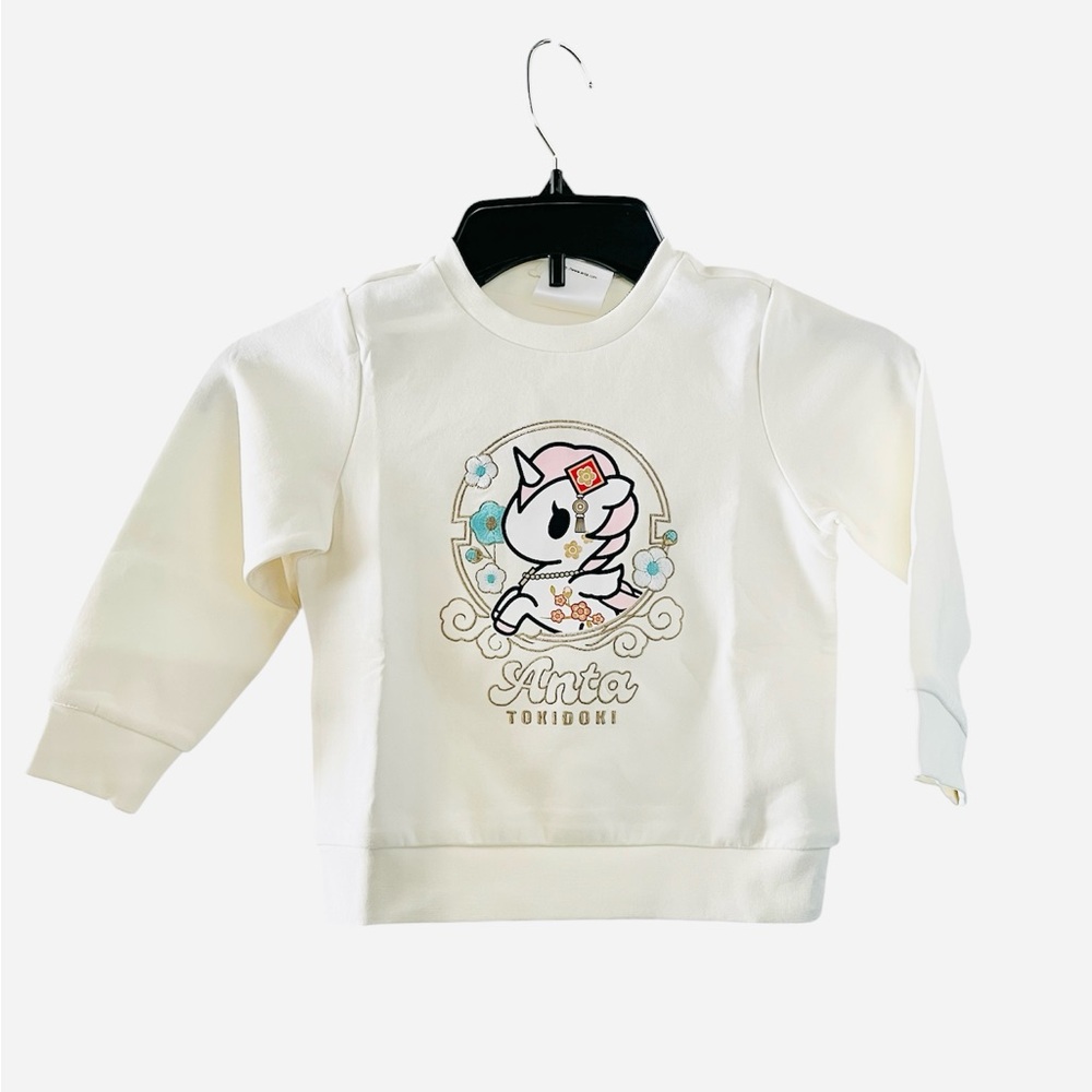 Tokidoki x Anta Kids Unicorno Graphic Cream Sweatshirt